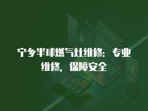 寧鄉半球燃氣灶維修：專業維修，保障安全