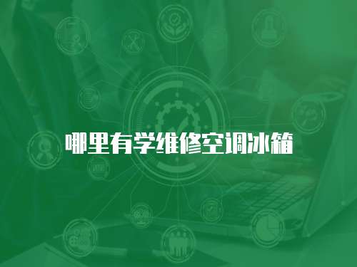 哪里有學維修空調冰箱