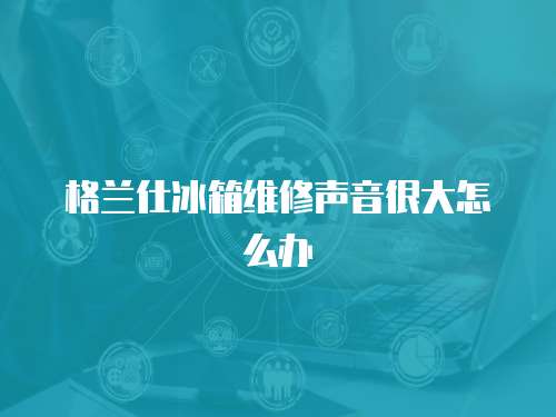 格蘭仕冰箱維修聲音很大怎么辦
