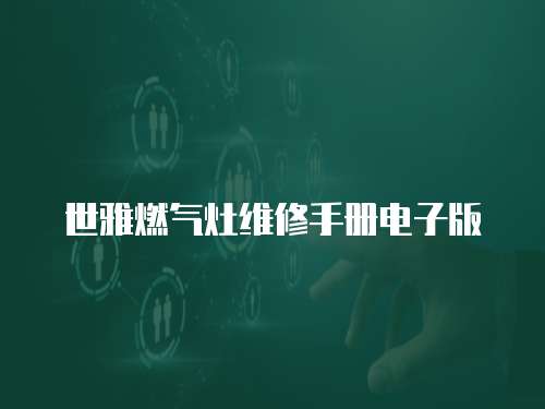 世雅燃?xì)庠罹S修手冊電子版