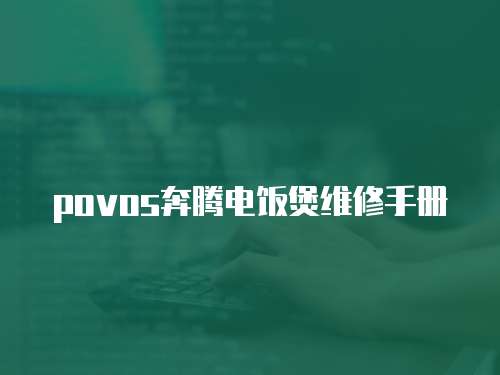 povos奔騰電飯煲維修手冊