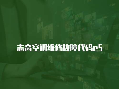 志高空調維修故障代碼e5
