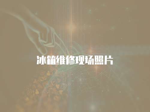 冰箱維修現(xiàn)場(chǎng)照片