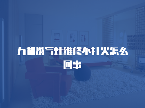 萬和燃氣灶維修不打火怎么回事