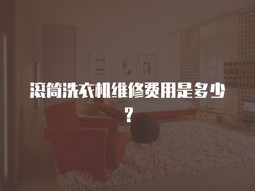 滾筒洗衣機維修費用是多少？