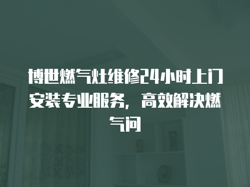 博世燃?xì)庠罹S修24小時(shí)上門安裝專業(yè)服務(wù)，高效解決燃?xì)鈫? class=