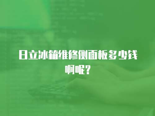 日立冰箱維修側(cè)面板多少錢(qián)啊呢？
