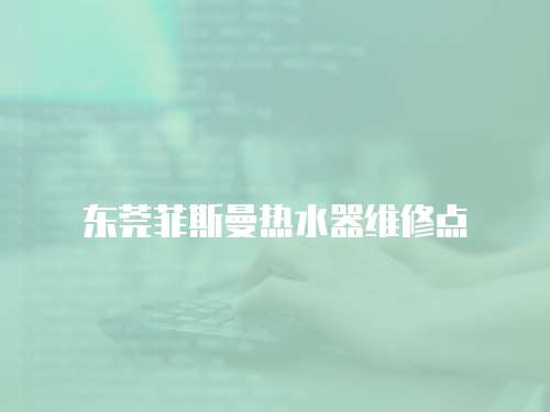 東莞菲斯曼熱水器維修點