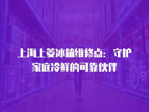 上海上菱冰箱維修點(diǎn)：守護(hù)家庭冷鮮的可靠伙伴