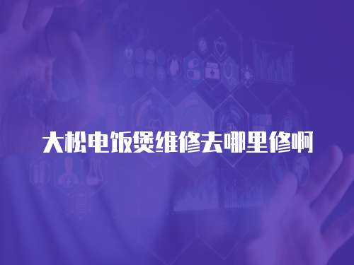 大松電飯煲維修去哪里修啊