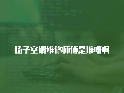 揚(yáng)子空調(diào)維修師傅是誰(shuí)呀啊