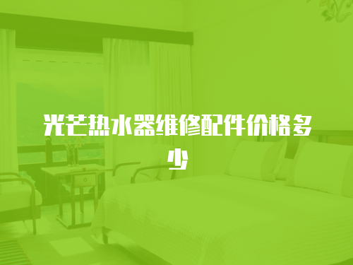 光芒熱水器維修配件價格多少