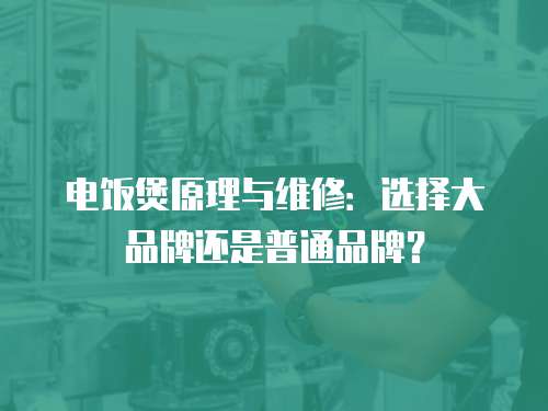 電飯煲原理與維修：選擇大品牌還是普通品牌？