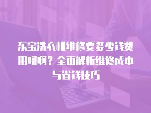 東寶洗衣機維修要多少錢費用呀啊？全面解析維修成本與省錢技巧