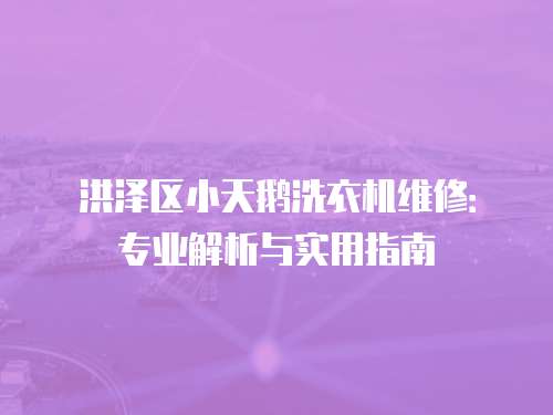 洪澤區(qū)小天鵝洗衣機(jī)維修：專業(yè)解析與實(shí)用指南