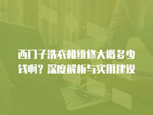 西門(mén)子洗衣機(jī)維修大概多少錢(qián)啊？深度解析與實(shí)用建議