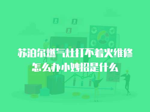 蘇泊爾燃氣灶打不著火維修怎么辦小妙招是什么