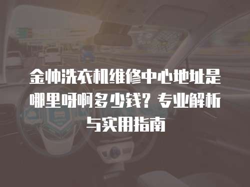 金帥洗衣機維修中心地址是哪里呀啊多少錢？專業解析與實用指南