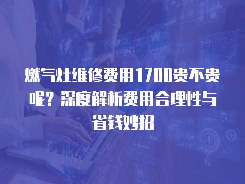 燃?xì)庠罹S修費(fèi)用1700貴不貴呢？深度解析費(fèi)用合理性與省錢妙招