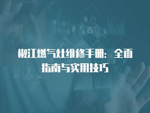 椒江燃?xì)庠罹S修手冊：全面指南與實(shí)用技巧