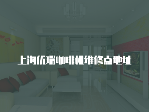上海優瑞咖啡機維修點地址