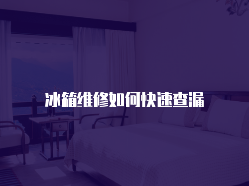 冰箱維修如何快速查漏