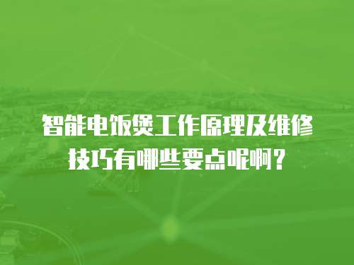 智能電飯煲工作原理及維修技巧有哪些要點呢啊？