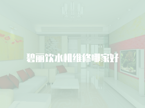 碧麗飲水機維修哪家好
