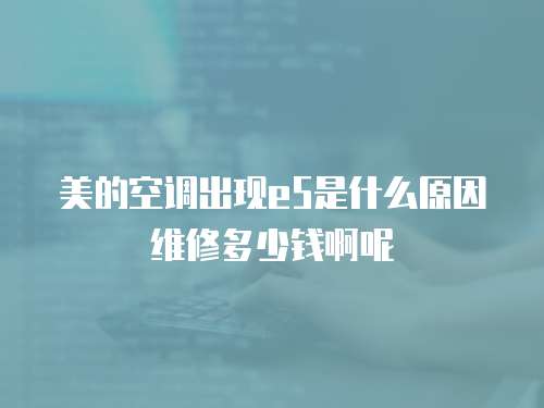 美的空調出現e5是什么原因維修多少錢啊呢