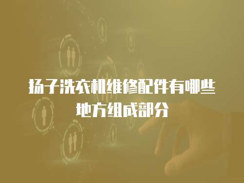 揚(yáng)子洗衣機(jī)維修配件有哪些地方組成部分