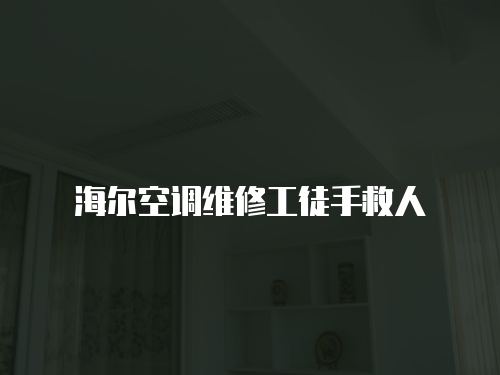 海爾空調(diào)維修工徒手救人